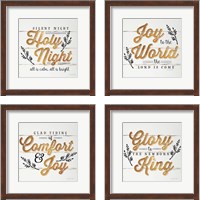 Framed Christmas Carol 4 Piece Framed Art Print Set