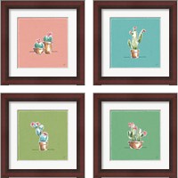 Framed Desert Bloom 4 Piece Framed Art Print Set