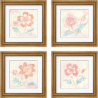 Framed 'Eastern Boho 4 Piece Framed Art Print Set' border=