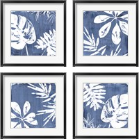 Framed Tropical Indigo Impressions 4 Piece Framed Art Print Set