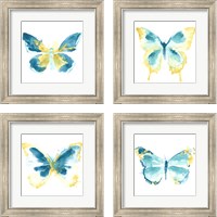 Framed Butterfly Traces 4 Piece Framed Art Print Set