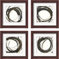 Framed Gilded Enso 4 Piece Framed Art Print Set