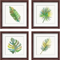 Framed Tropical Fun Palms 4 Piece Framed Art Print Set