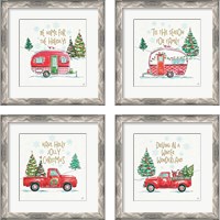 Framed Christmas in the Country 4 Piece Framed Art Print Set