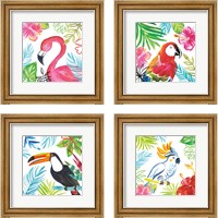 Framed Tropicana  4 Piece Framed Art Print Set