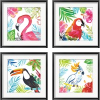 Framed Tropicana  4 Piece Framed Art Print Set