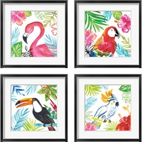 Framed Tropicana  4 Piece Framed Art Print Set