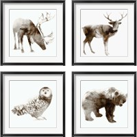 Framed Wildlife 4 Piece Framed Art Print Set