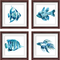 Framed Fish 4 Piece Framed Art Print Set