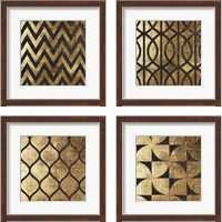 Framed 'Art Deco 4 Piece Framed Art Print Set' border=