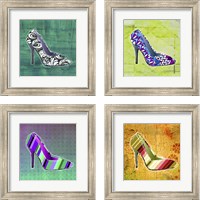 Framed 'Wild Thing 4 Piece Framed Art Print Set' border=