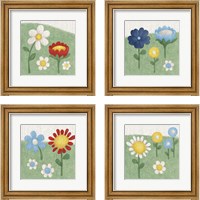 Framed 'Americana Garden 4 Piece Framed Art Print Set' border=