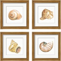 Framed Golden Treasures on White 4 Piece Framed Art Print Set