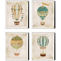 Framed 'Balloon Expo 4 Piece Canvas Print Set' border=