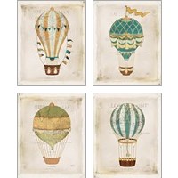 Framed 'Balloon Expo 4 Piece Art Print Set' border=