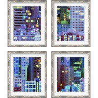 Framed 'Metropolitain 4 Piece Framed Art Print Set' border=