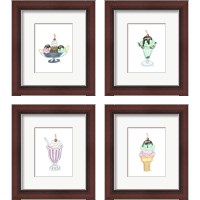 Framed Ice Cream Parlor 4 Piece Framed Art Print Set