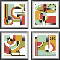 Framed 'Bauhaus  4 Piece Framed Art Print Set' border=