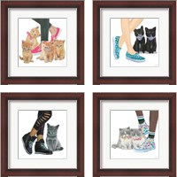 Framed Cutie Kitties 4 Piece Framed Art Print Set