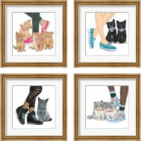 Framed Cutie Kitties 4 Piece Framed Art Print Set