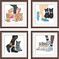 Framed Cutie Kitties 4 Piece Framed Art Print Set
