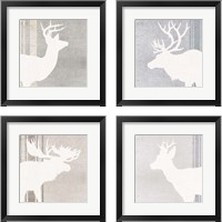 Framed 'Woodland Animal 4 Piece Framed Art Print Set' border=