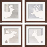 Framed 'Woodland Animal 4 Piece Framed Art Print Set' border=