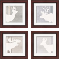 Framed Woodland Animal 4 Piece Framed Art Print Set