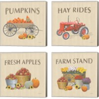 Framed 'Heartland Harvest Moments 4 Piece Canvas Print Set' border=