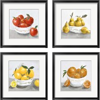Framed Oranges & Lemons 4 Piece Framed Art Print Set