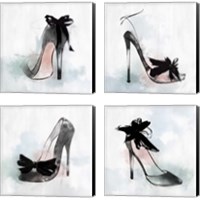 Framed Black Heel 4 Piece Canvas Print Set