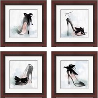 Framed Black Heel 4 Piece Framed Art Print Set