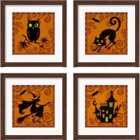 Framed 'Spooktacular  4 Piece Framed Art Print Set' border=