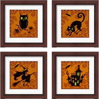 Framed 'Spooktacular  4 Piece Framed Art Print Set' border=