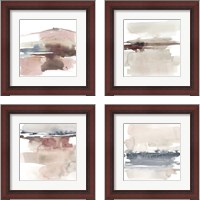 Framed Earth Horizon 4 Piece Framed Art Print Set