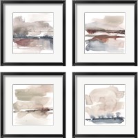 Framed Earth Horizon 4 Piece Framed Art Print Set