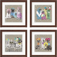 Framed Fancypants Wacky Dogs 4 Piece Framed Art Print Set