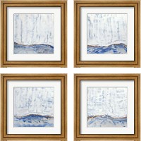 Framed Blue Highlands  4 Piece Framed Art Print Set