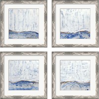 Framed Blue Highlands  4 Piece Framed Art Print Set