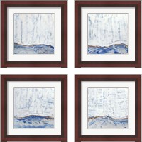 Framed Blue Highlands  4 Piece Framed Art Print Set