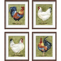 Framed Chicken Scratch 4 Piece Framed Art Print Set