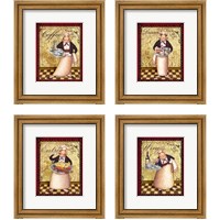 Framed Chefs Bon Appetit 4 Piece Framed Art Print Set