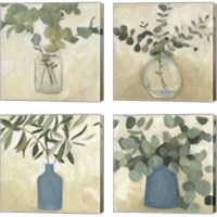 Framed 'Greenery Still Life 4 Piece Canvas Print Set' border=