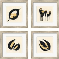 Framed 'Mod Pod 4 Piece Framed Art Print Set' border=