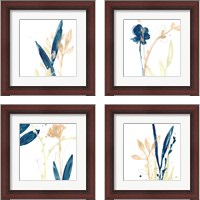 Framed 'Botany Gesture 4 Piece Framed Art Print Set' border=