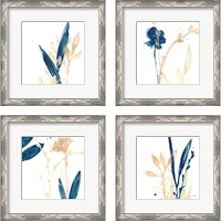 Framed 'Botany Gesture 4 Piece Framed Art Print Set' border=