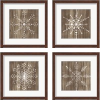 Framed 'Barnwood Wonderland 4 Piece Framed Art Print Set' border=