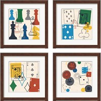 Framed Game Time 4 Piece Framed Art Print Set