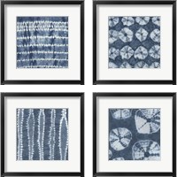 Framed 'Sea Cloth 4 Piece Framed Art Print Set' border=