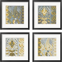 Framed 'Exotic Journey  4 Piece Framed Art Print Set' border=